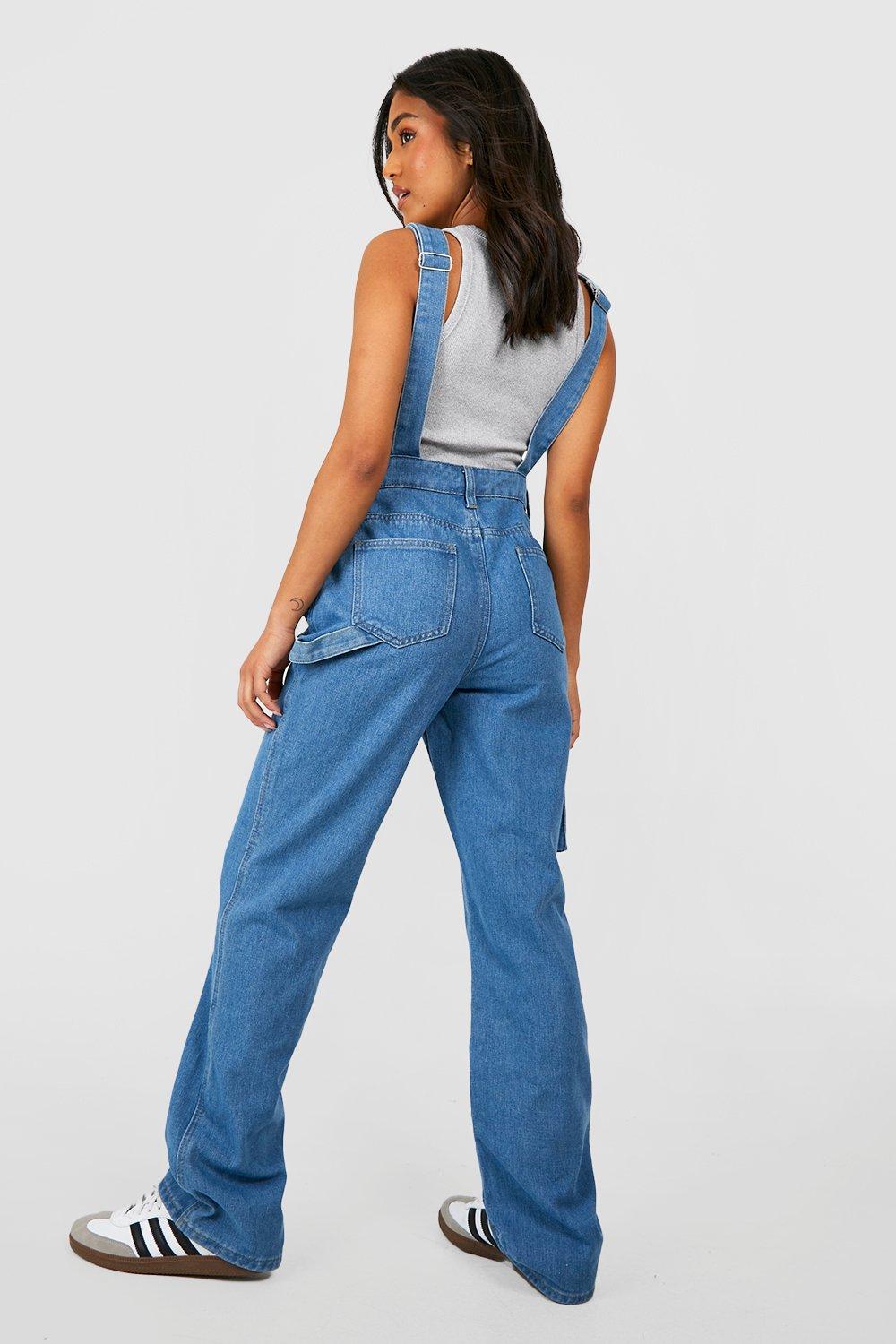 Petite Utility Cargo Overall boohoo USA